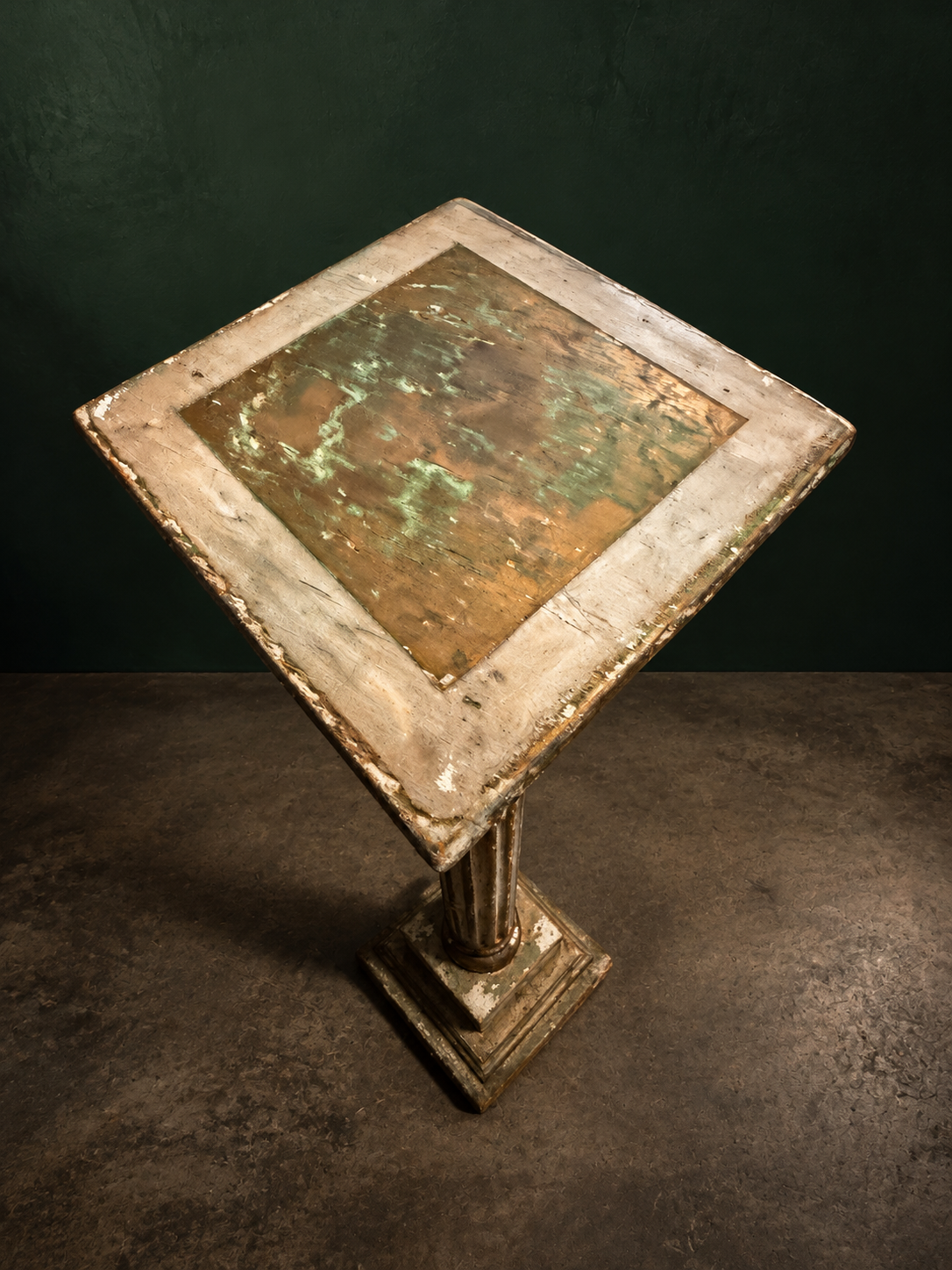 Painted Neoclassical Pedestal Stand