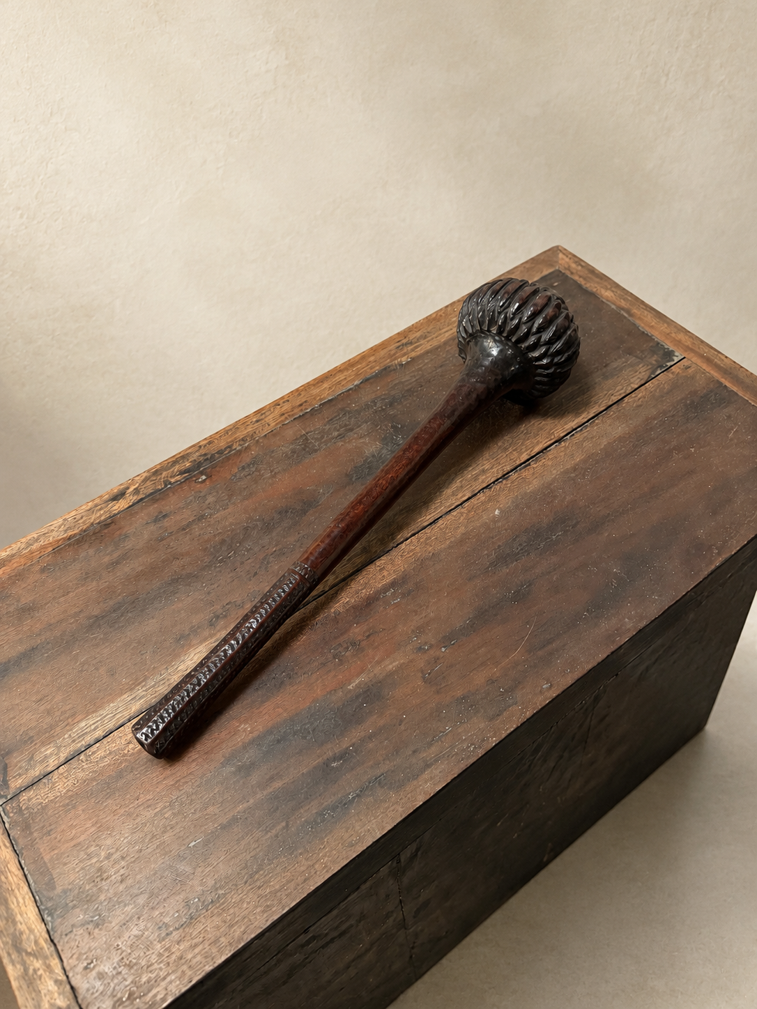A Pair of Fijian Hardwood Throwing Clubs (i Ula)