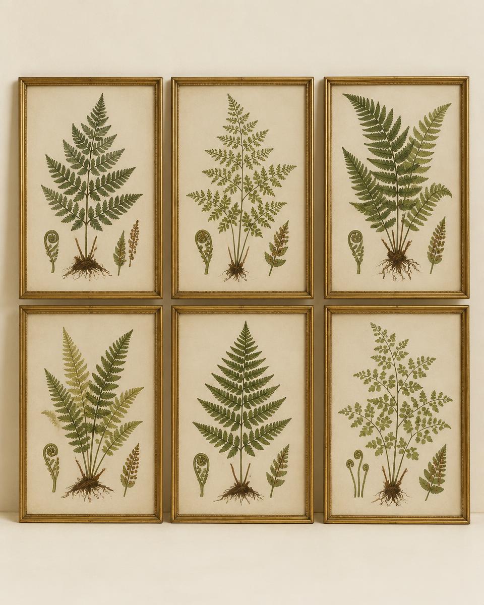 A Set of Six Botanical Engravings