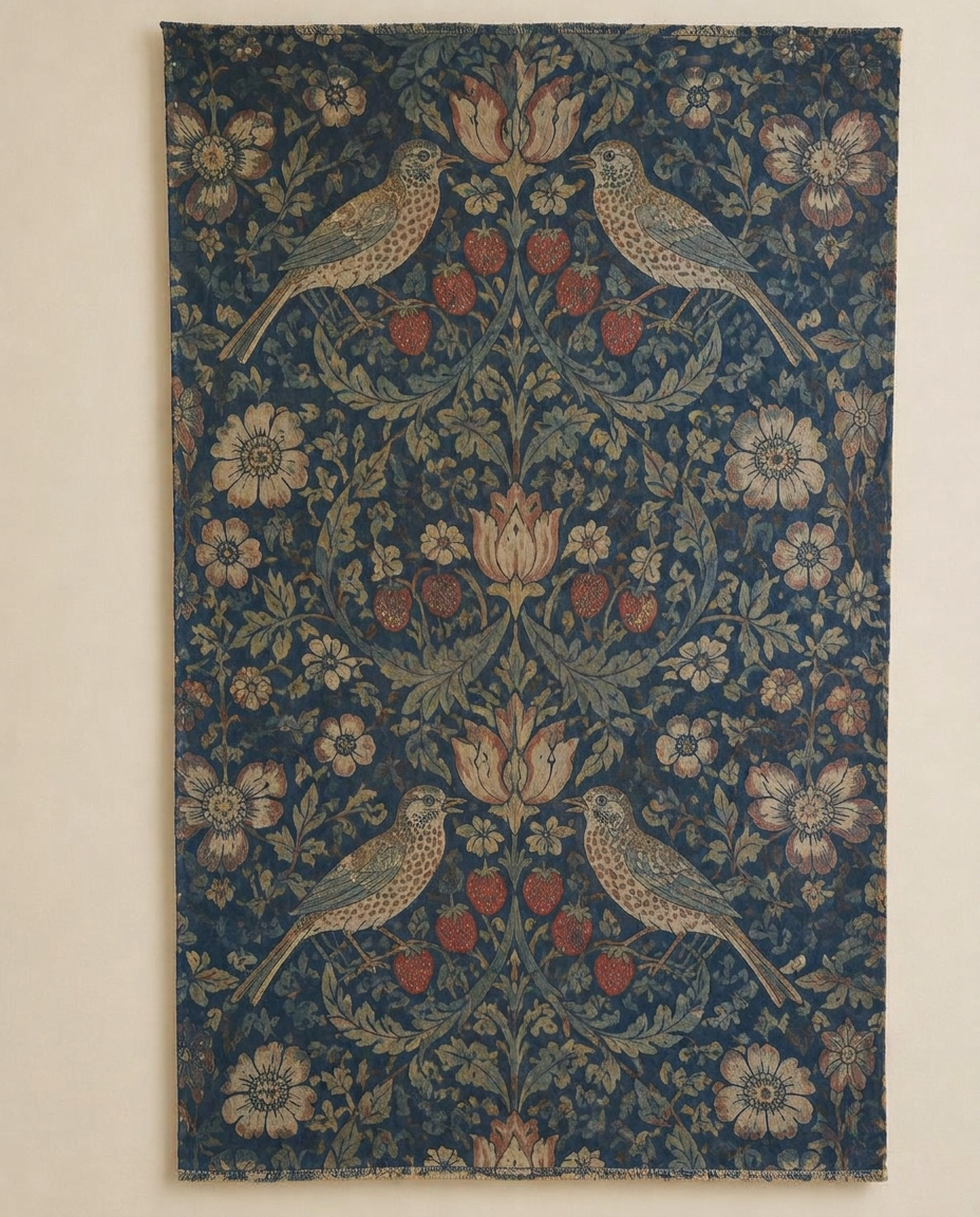 A Morris & Co. Woven Textile Panel